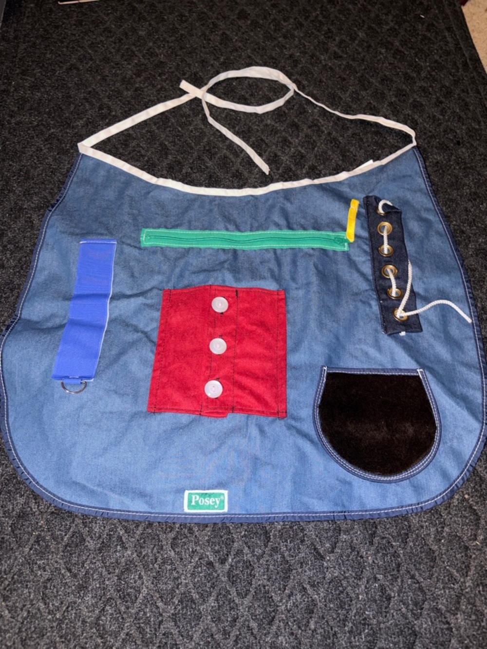 Posey Activity Apron 7400 For Tactile Sensory Stimulation New Without Tags